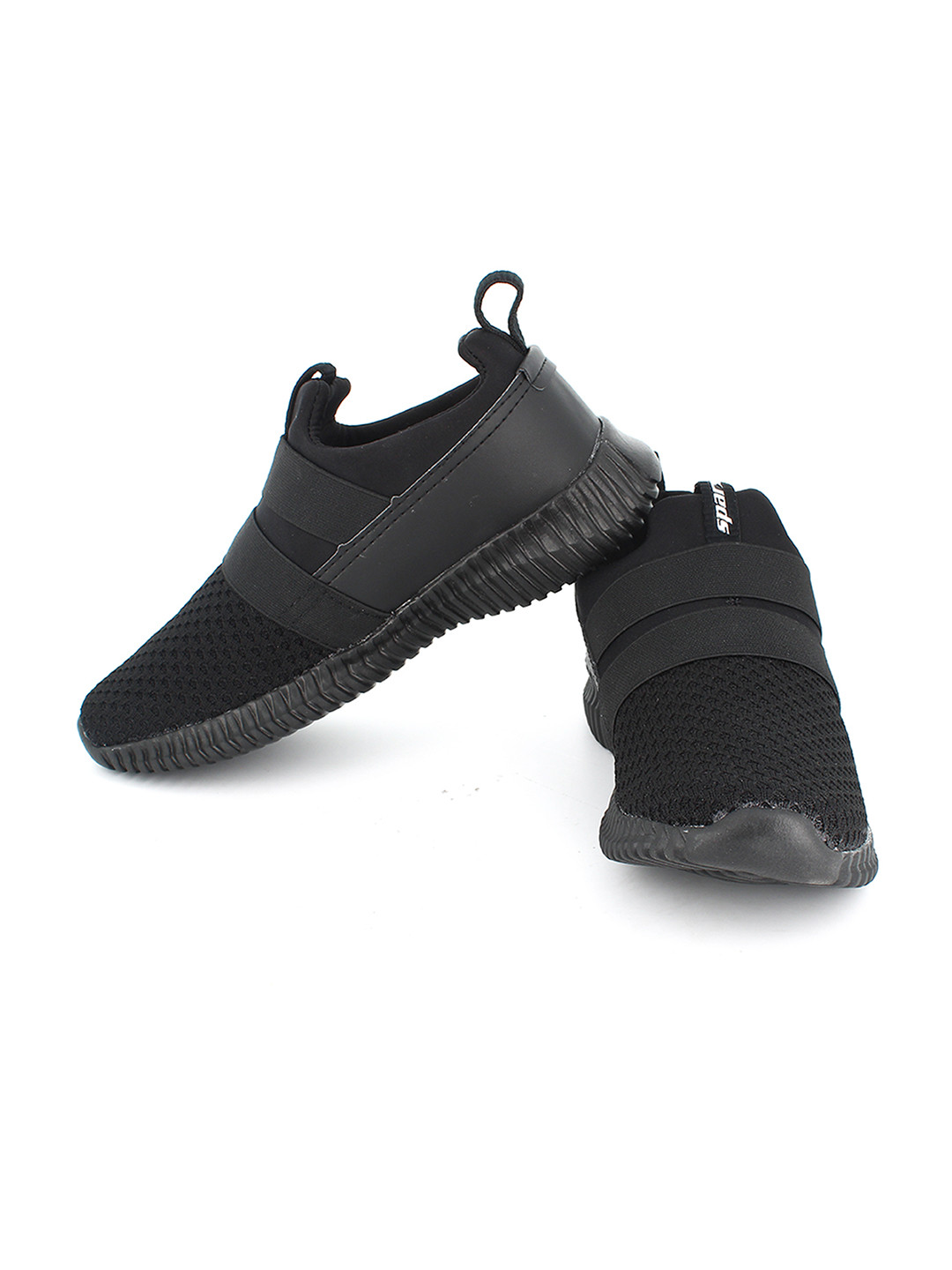 Sparx Men Black Mesh Running Non-Marking Shoes