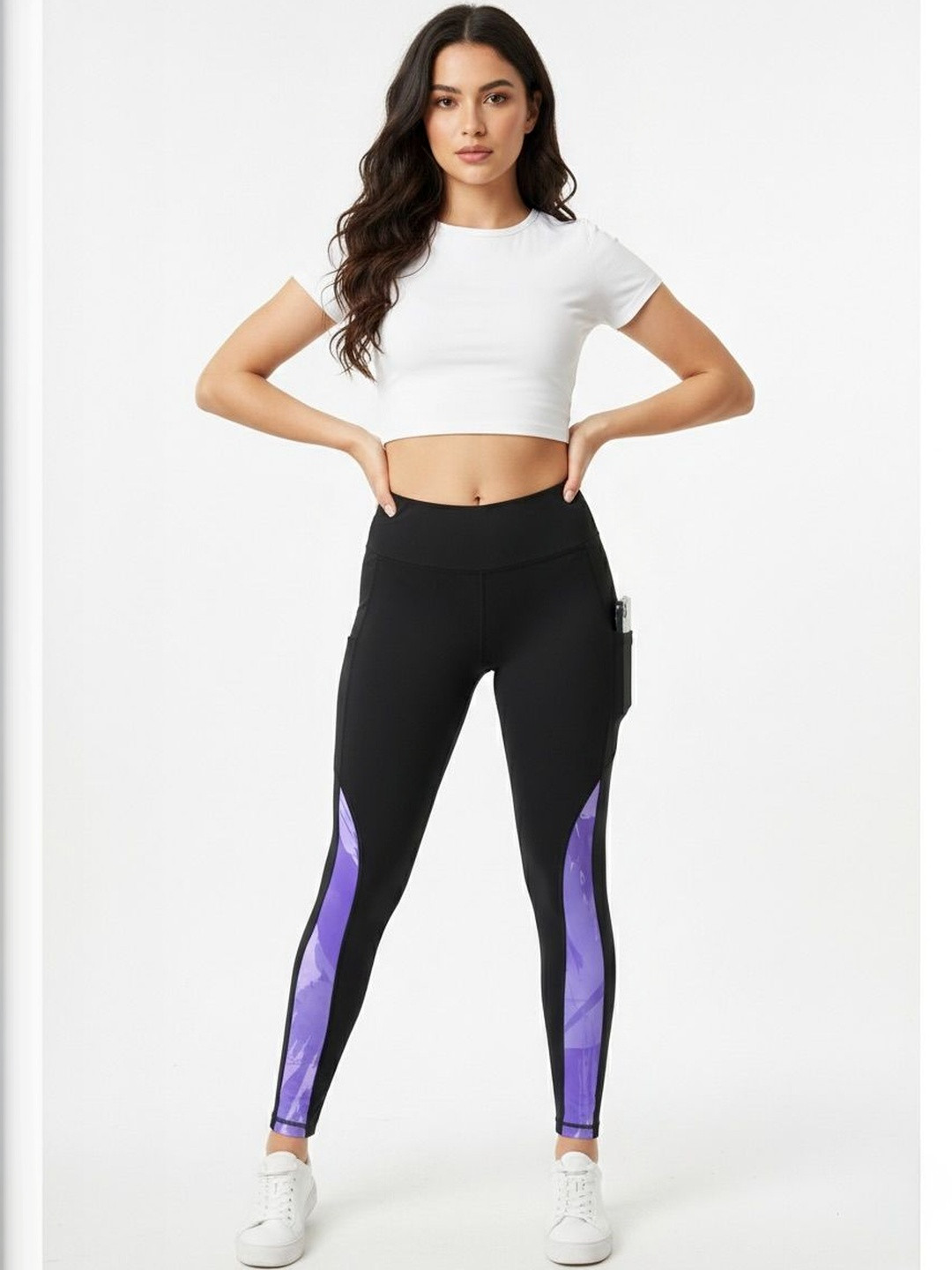 BENZOS Printed  Ankle Length Rapid-Dry Tights