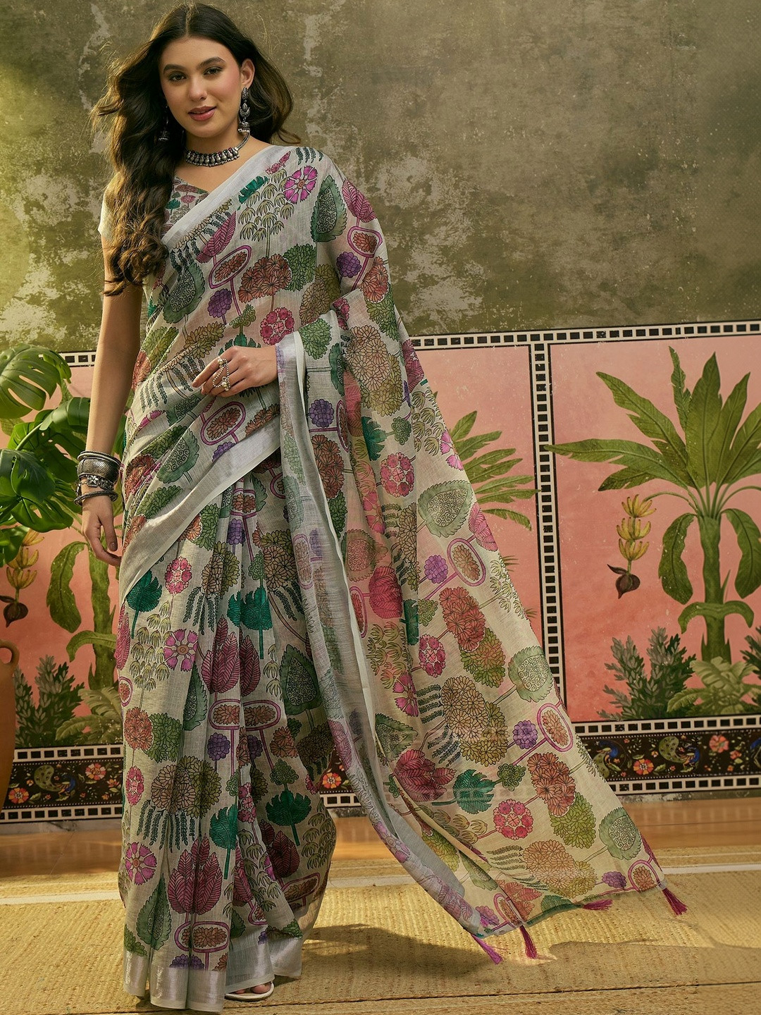 Sangria Printed  Sarees