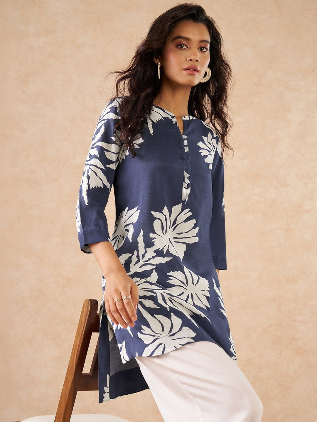 Marigold Lane Viscose Rayon Printed Tunic