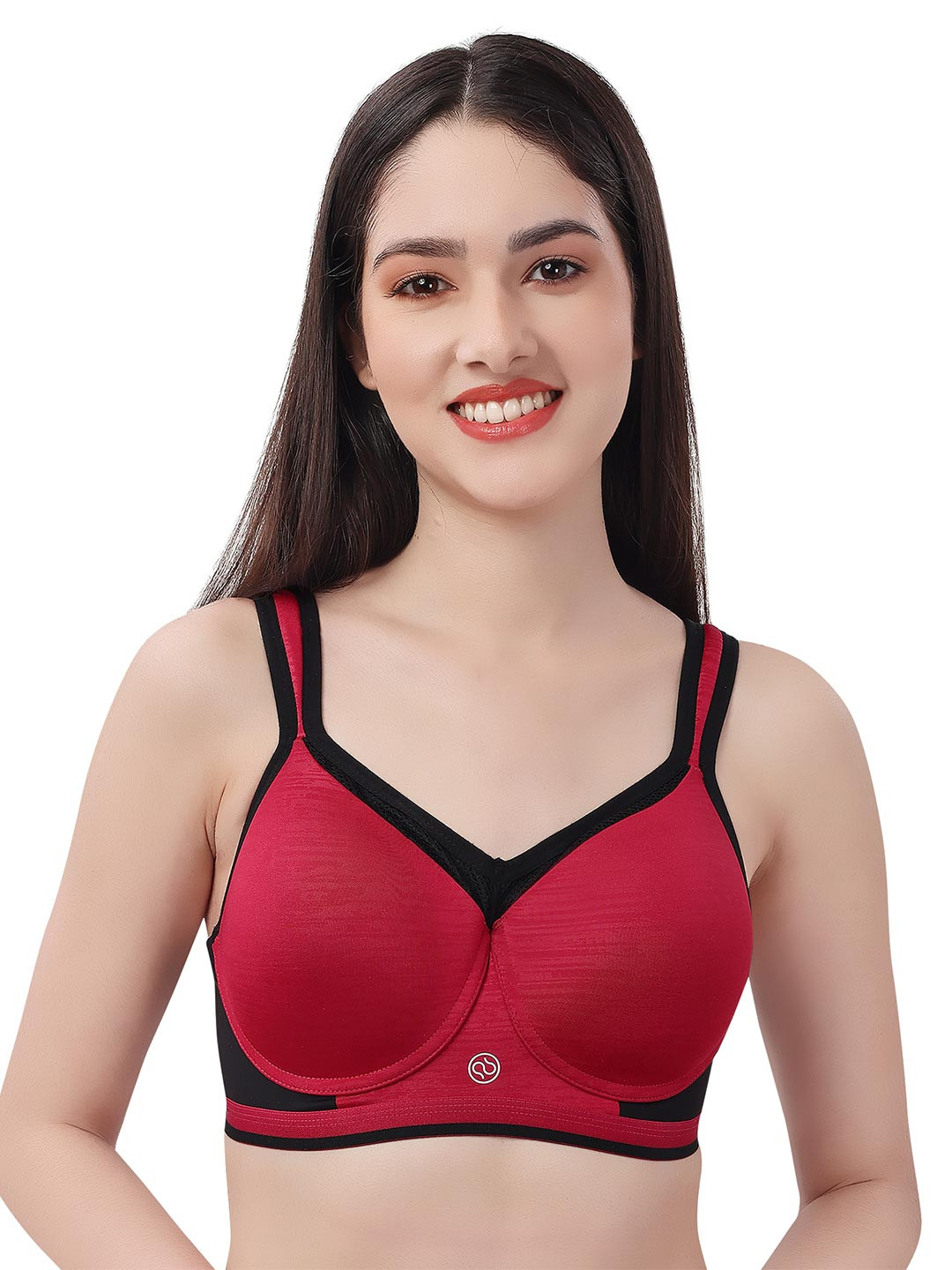 SOIE Full Coverage High Impact Padded Non Wired Sports Bra