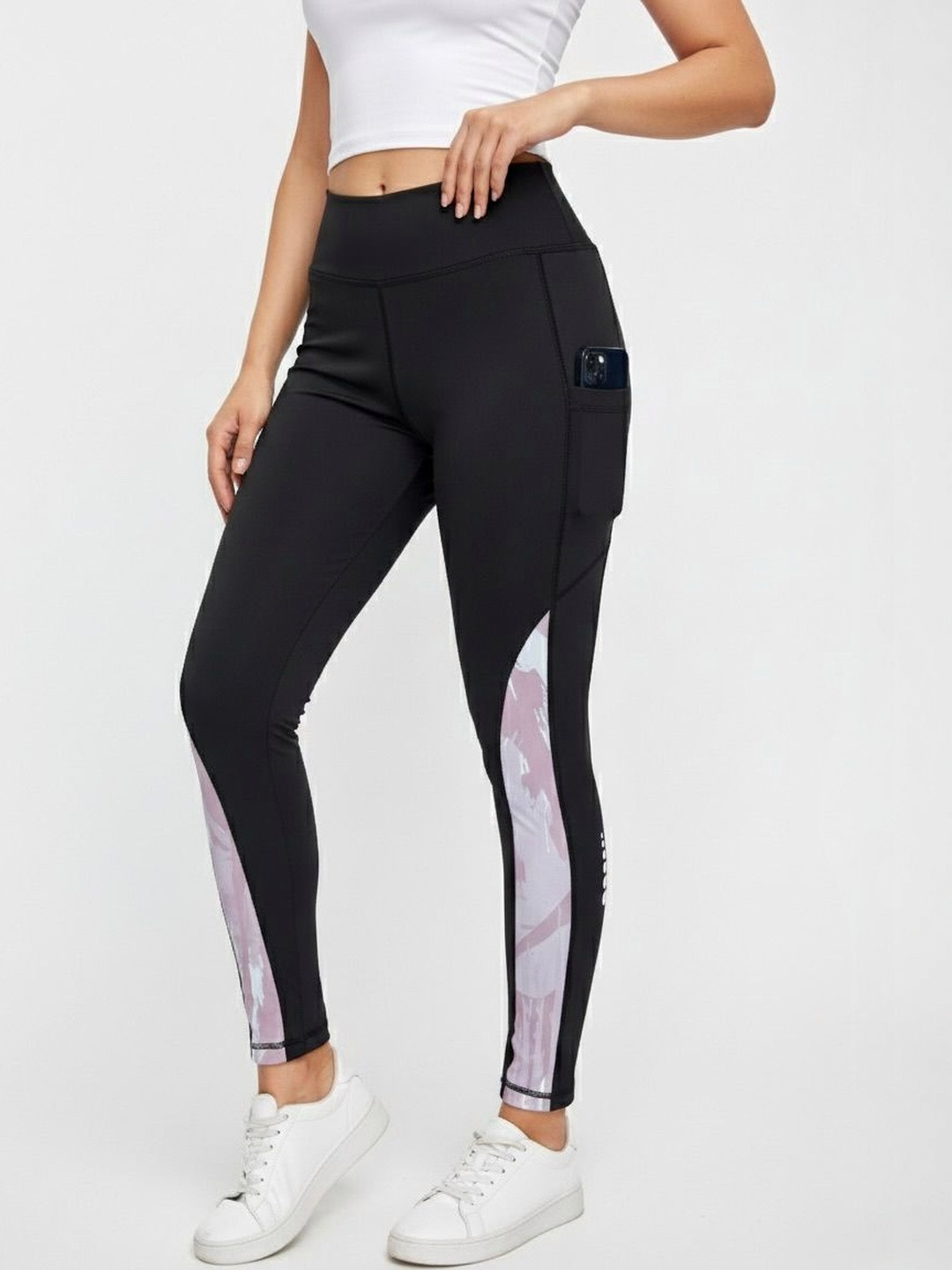 BENZOS Printed  Ankle Length Rapid-Dry Tights