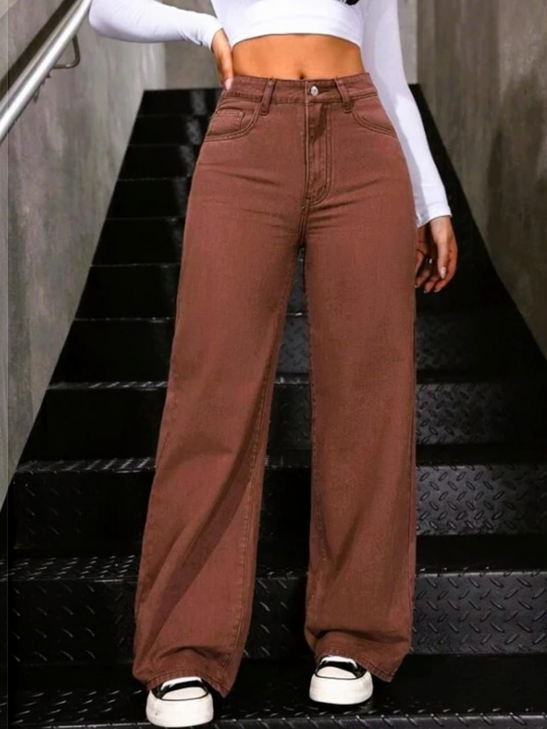 Chemistry Women Straight Fit High-Rise Stretchable Jeans