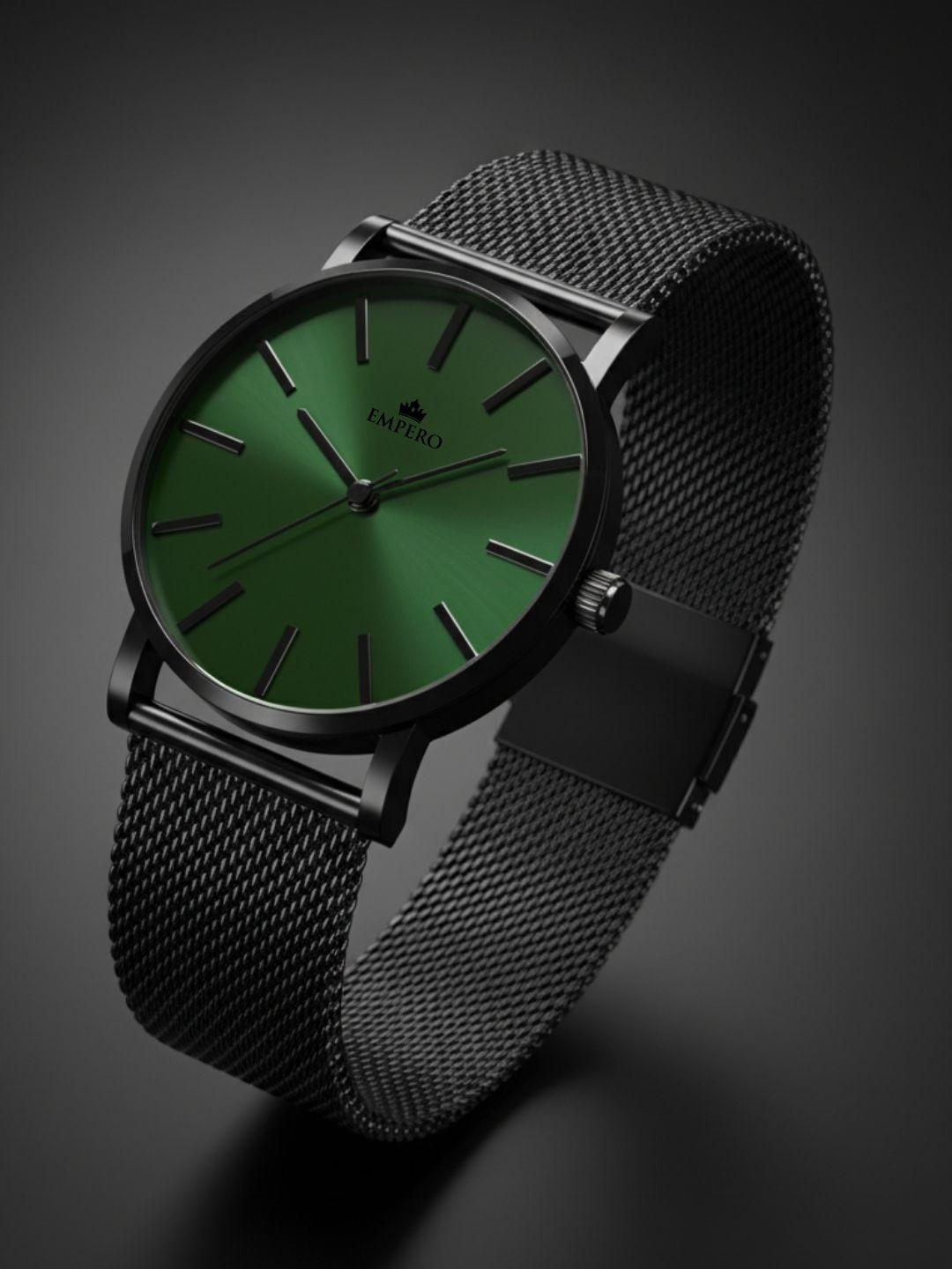 EMPERO Dial & Stainless Steel Bracelet Style Straps Analogue Watch EAB104 Green Dial