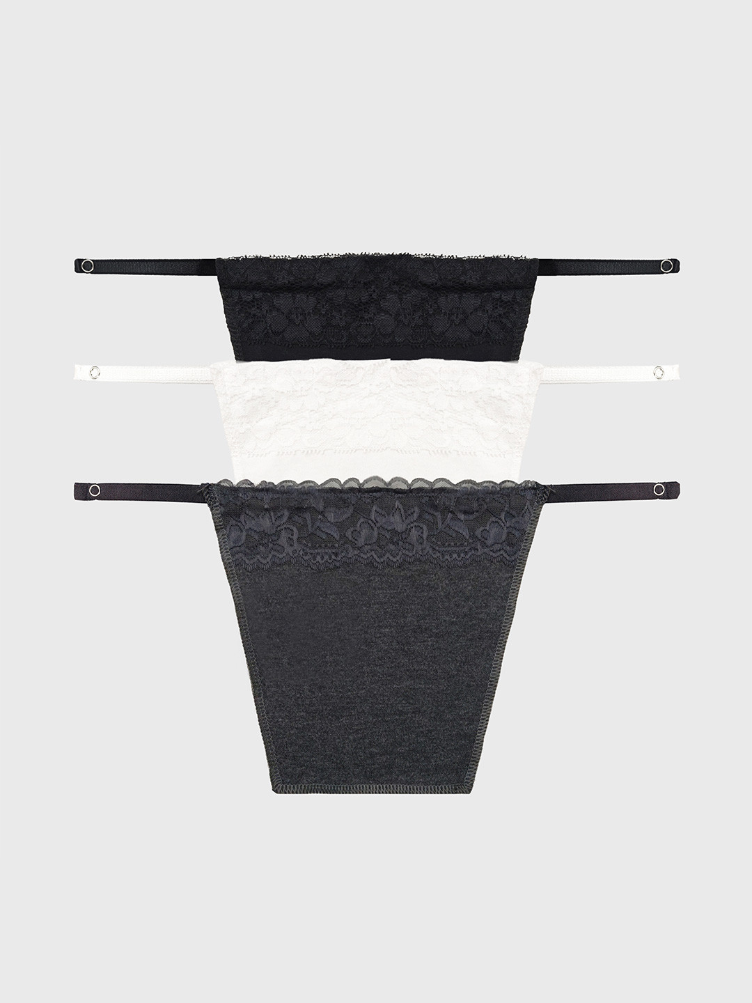Glamoras Women Pack Of 3 Cleavage Cover Clip-On Camisole