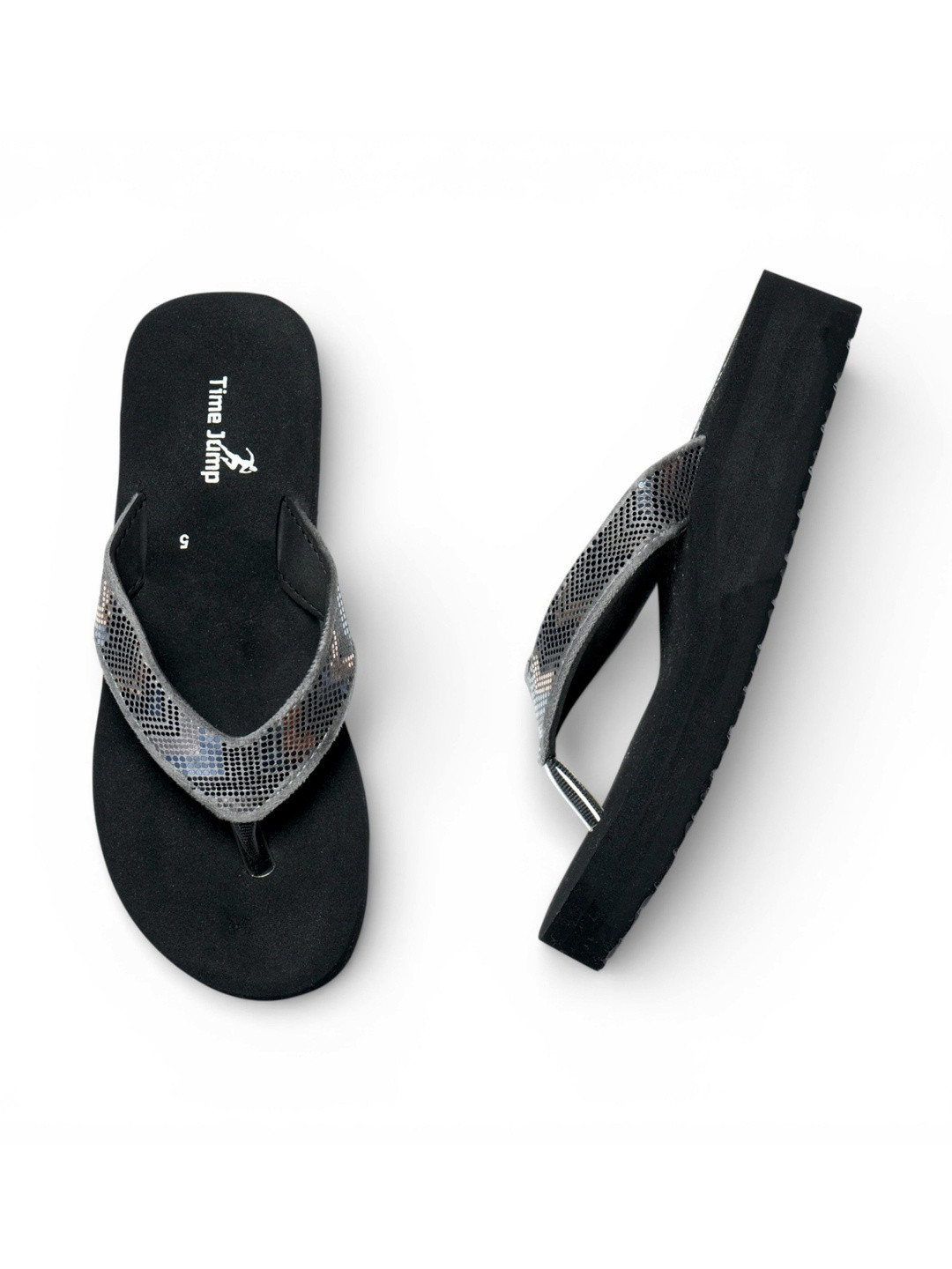 Time Jump Women Embellished Thong Flip-Flops