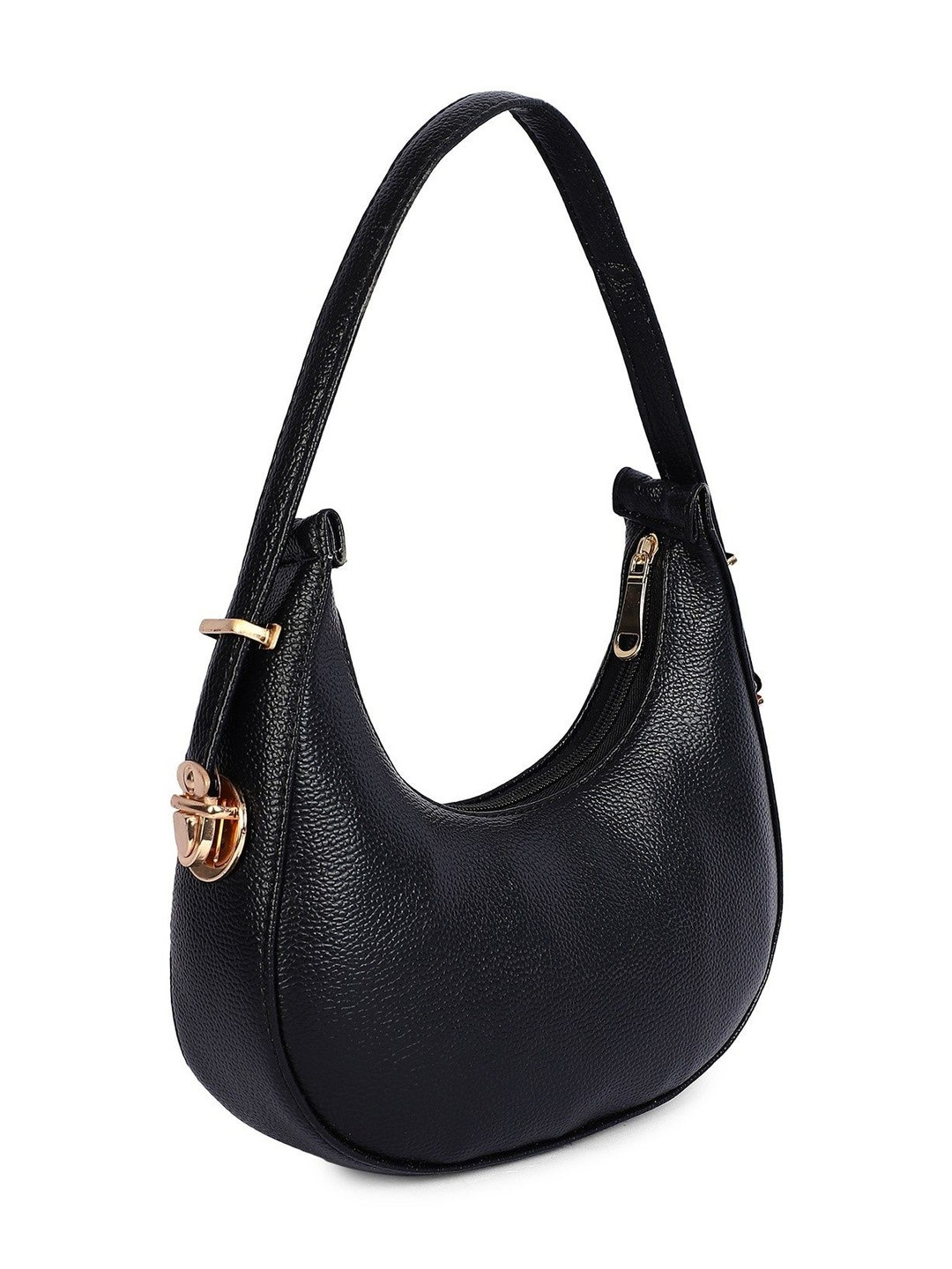 Springberry PU Half Moon Shoulder Bag