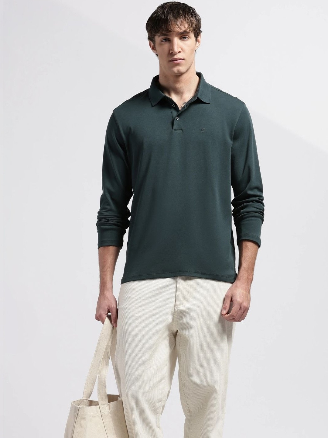 Calvin Klein Jeans Men Polo Collar T-shirt