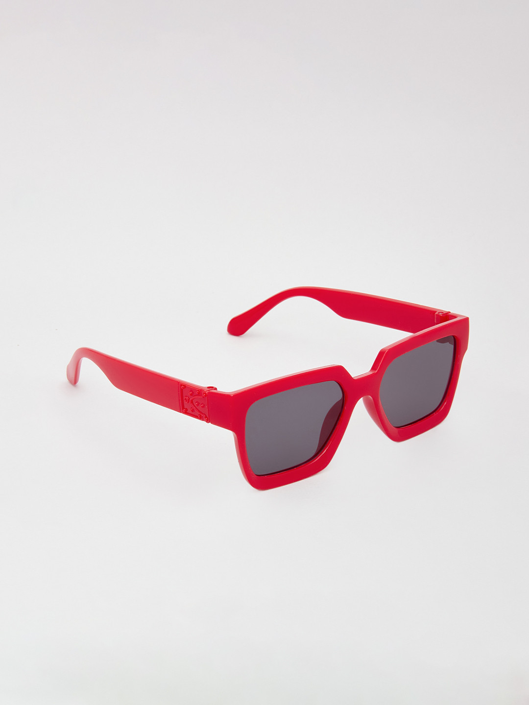 KIDSUN Boys UV Protected Square Sunglasses 8813_RED_GREY