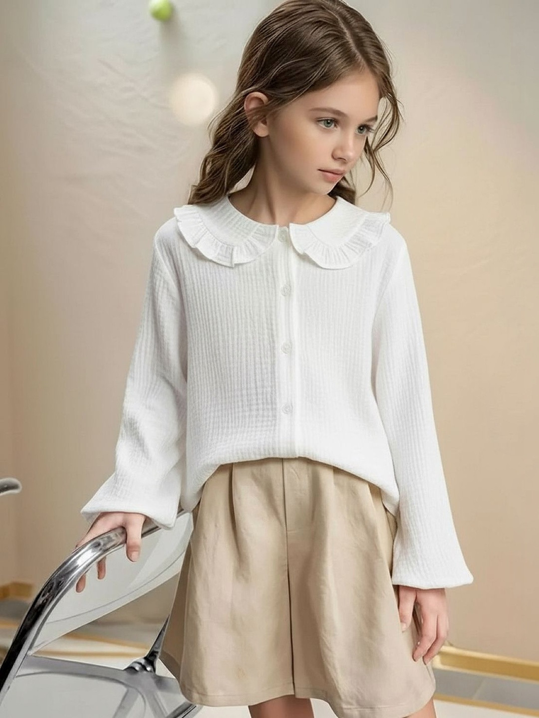 WAHOO Girls Cotton Long Sleeve Top