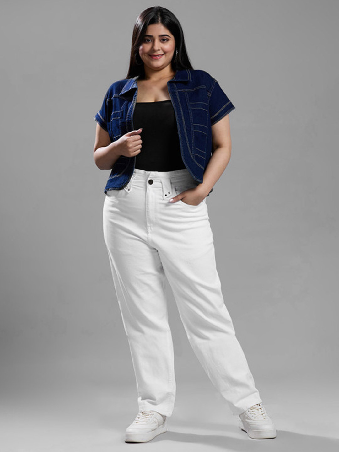Style Quotient Plus Women Comfort Straight Fit High-Rise Stretchable Jeans
