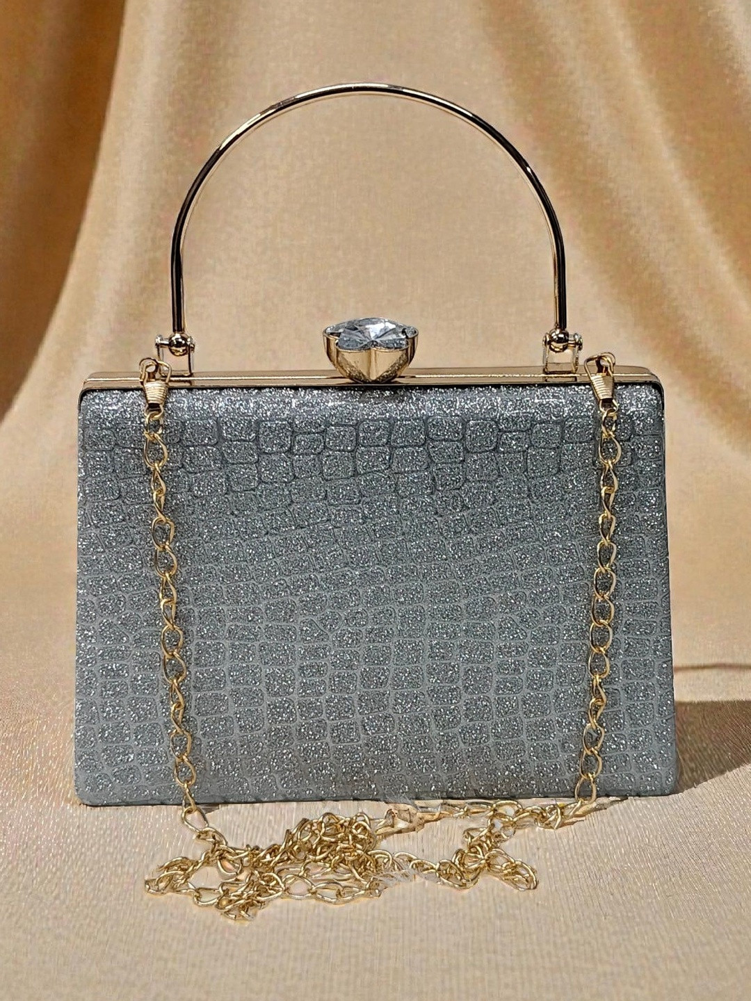 MISHA Textured Box Clutch