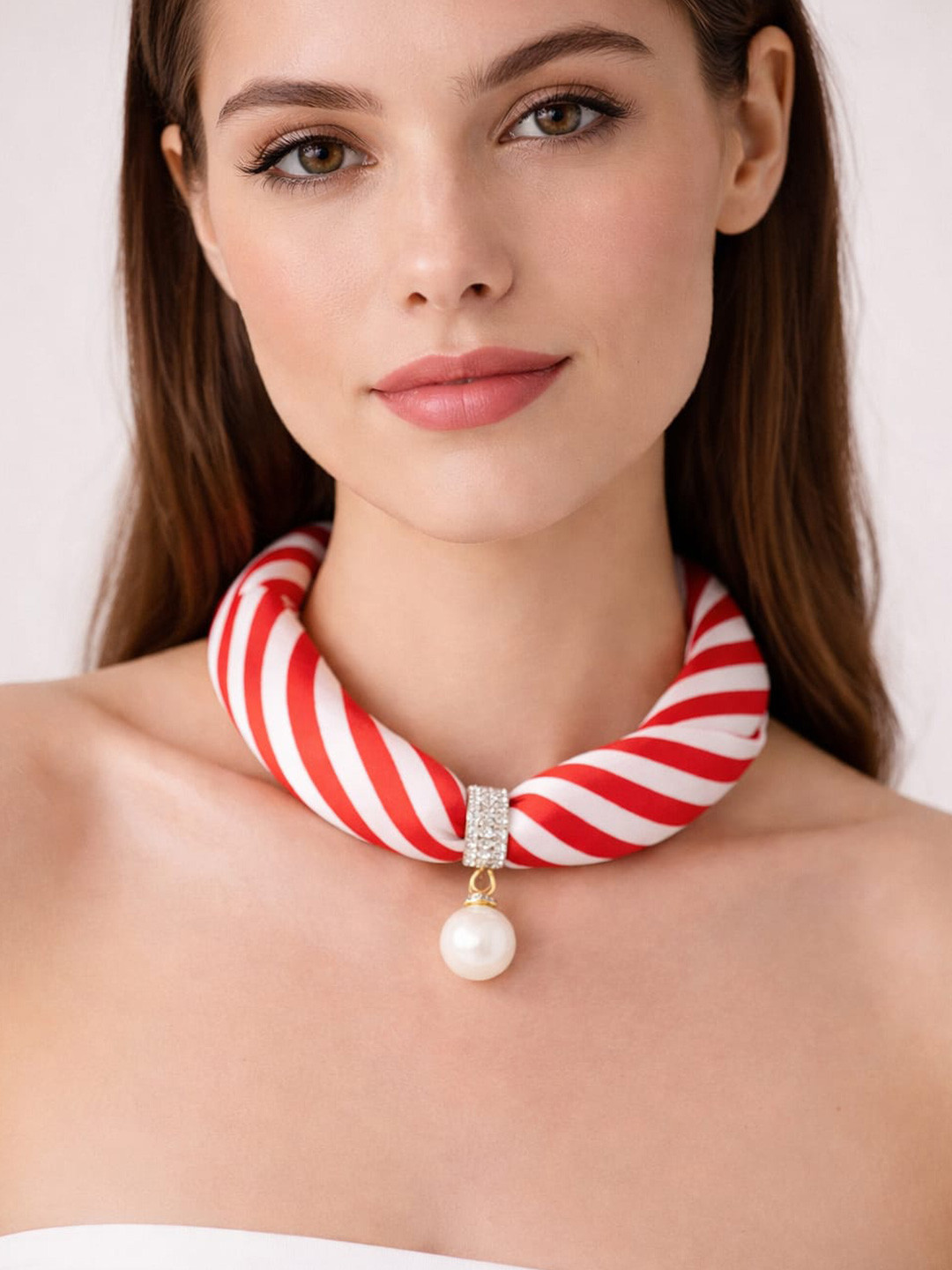 Beau Design Pearls Beaded Minimal Necklace And Chain