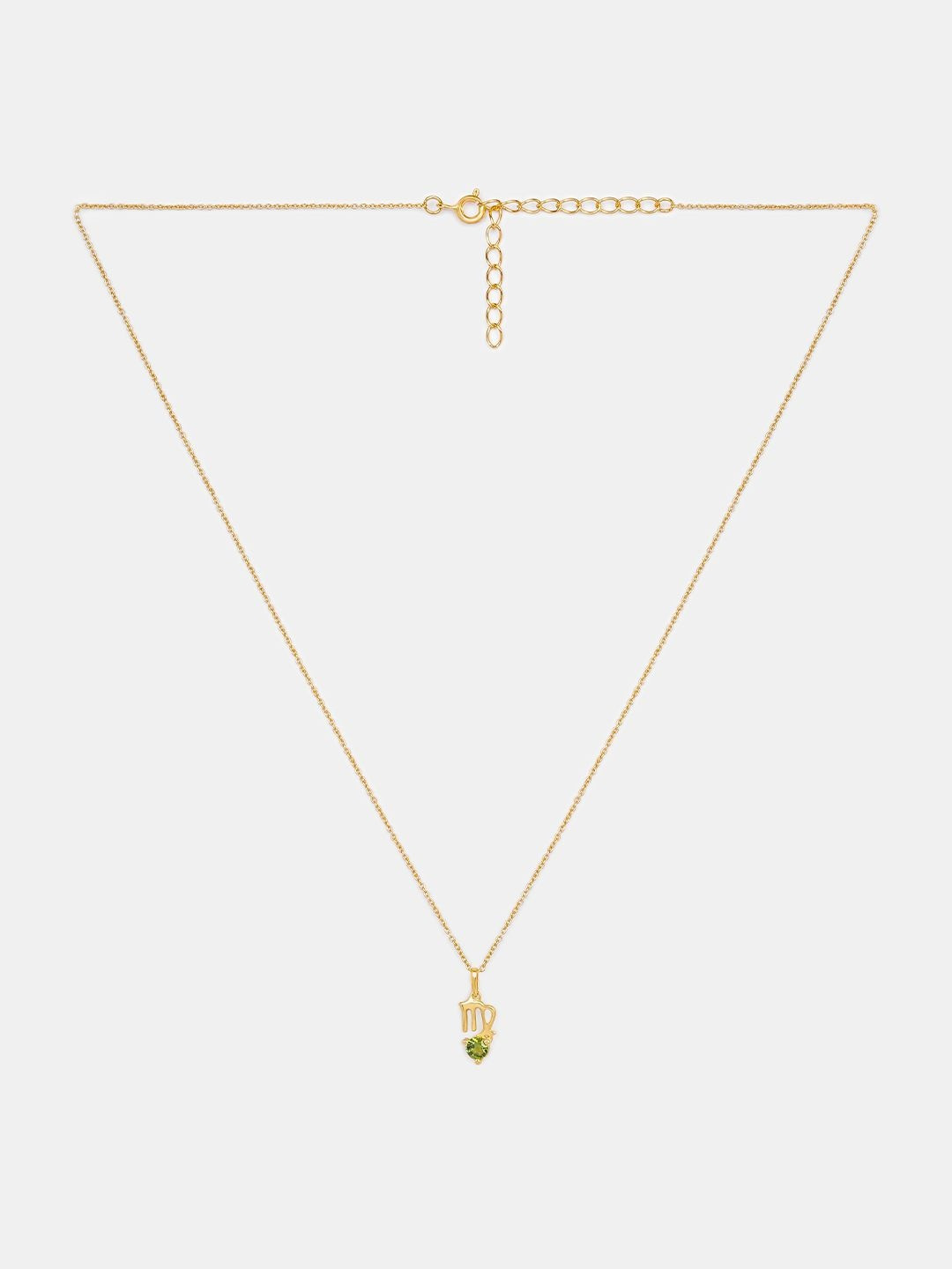 SHAYA 925 Silver Gold-Plated Stone Studded Pendant