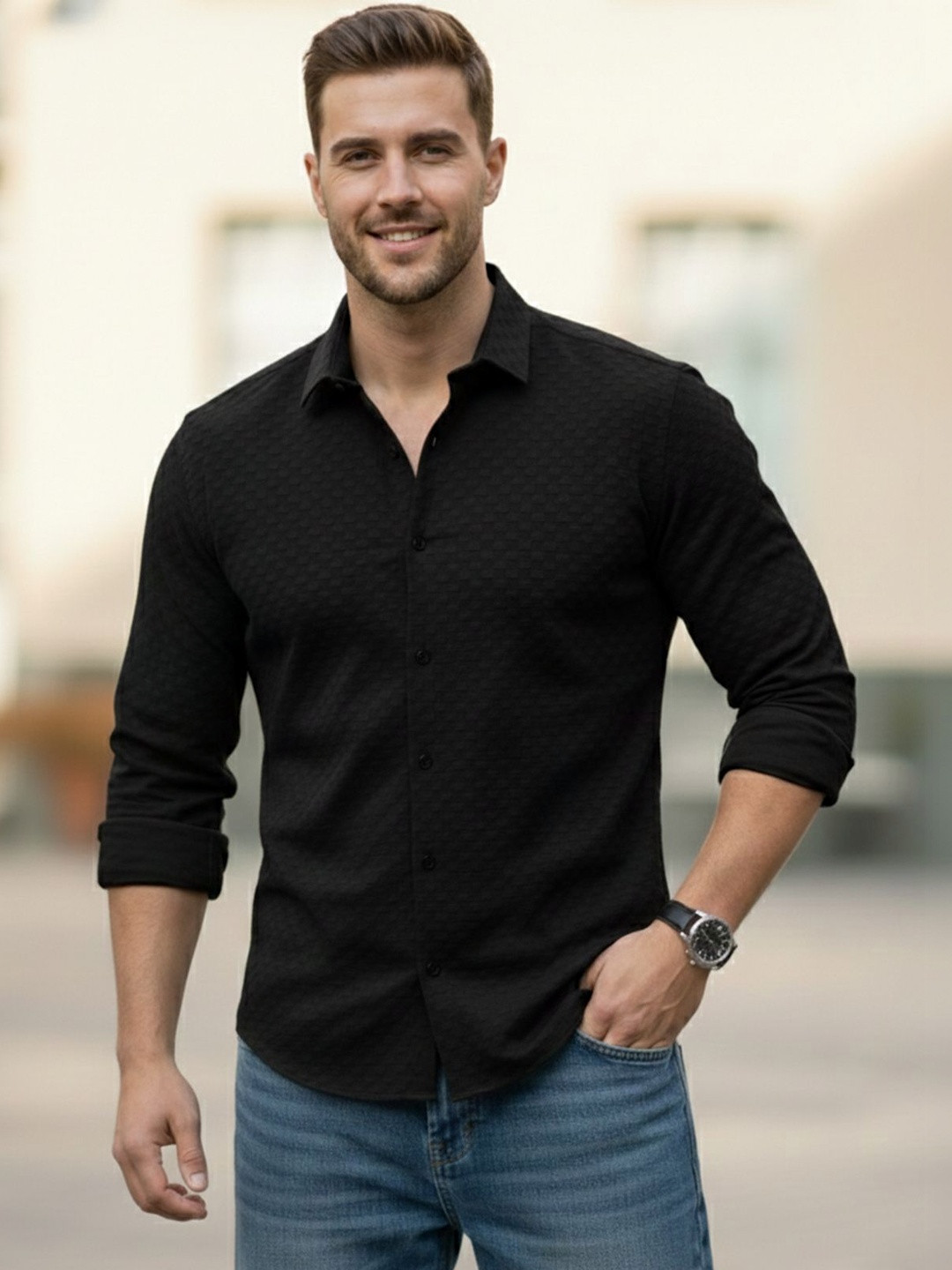 Moda Rapido Men Classic Casual Shirt