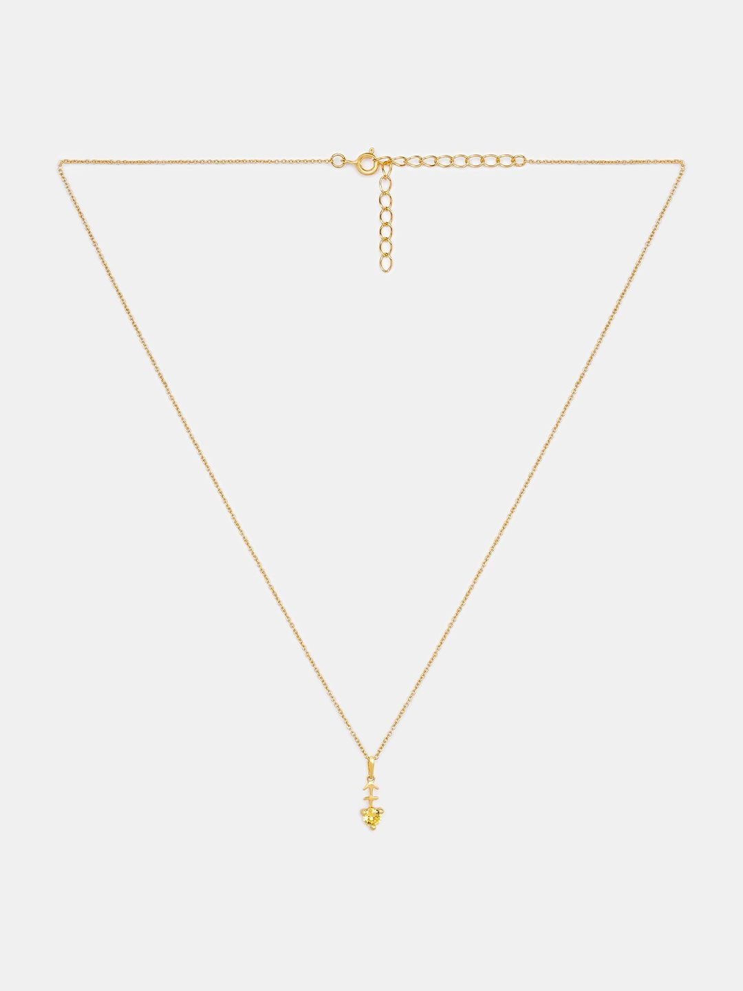 SHAYA Gold-Plated Circular Pendants with Chains