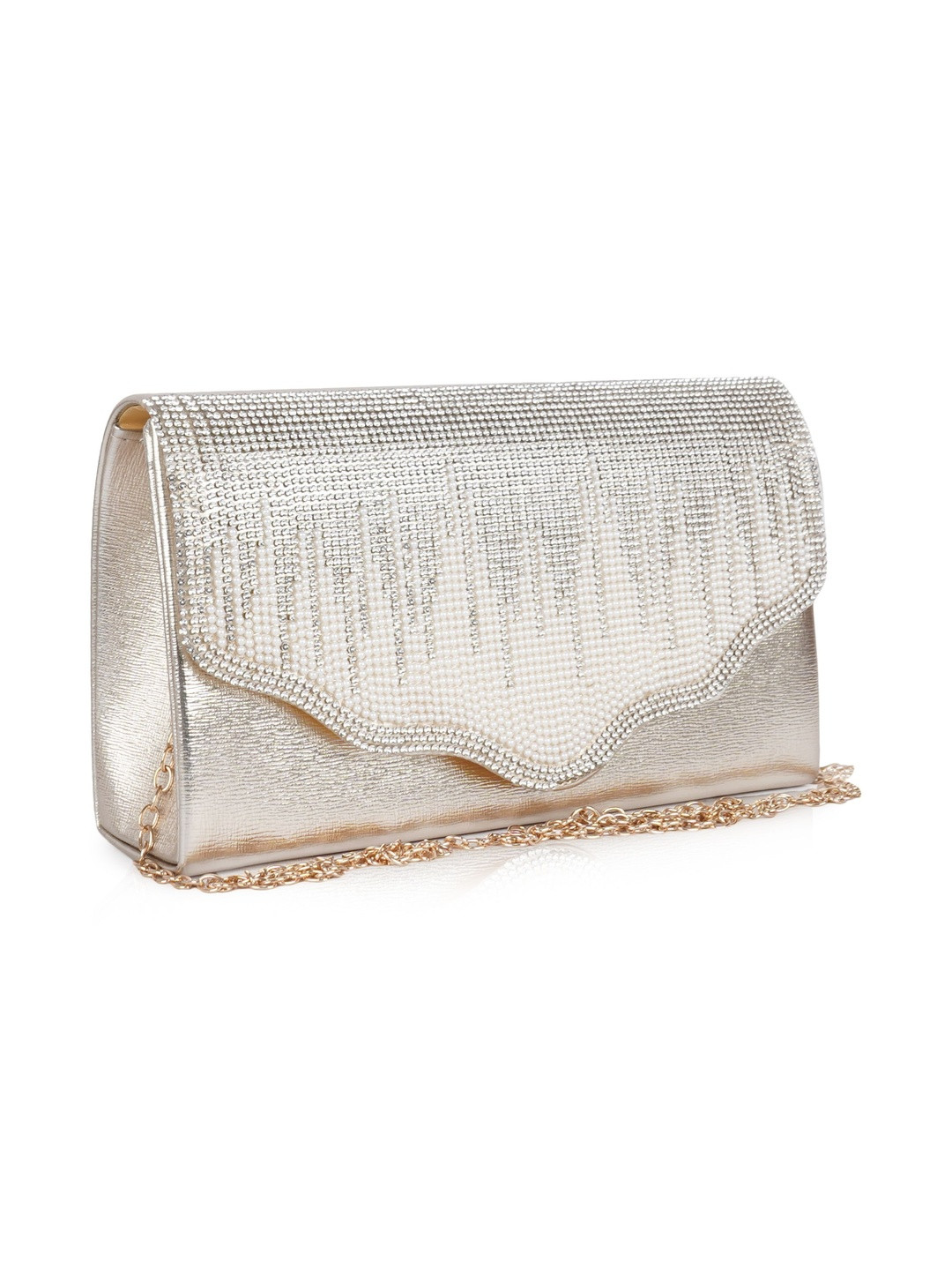 LADY QUINTON Embellished Structured Sling Bag