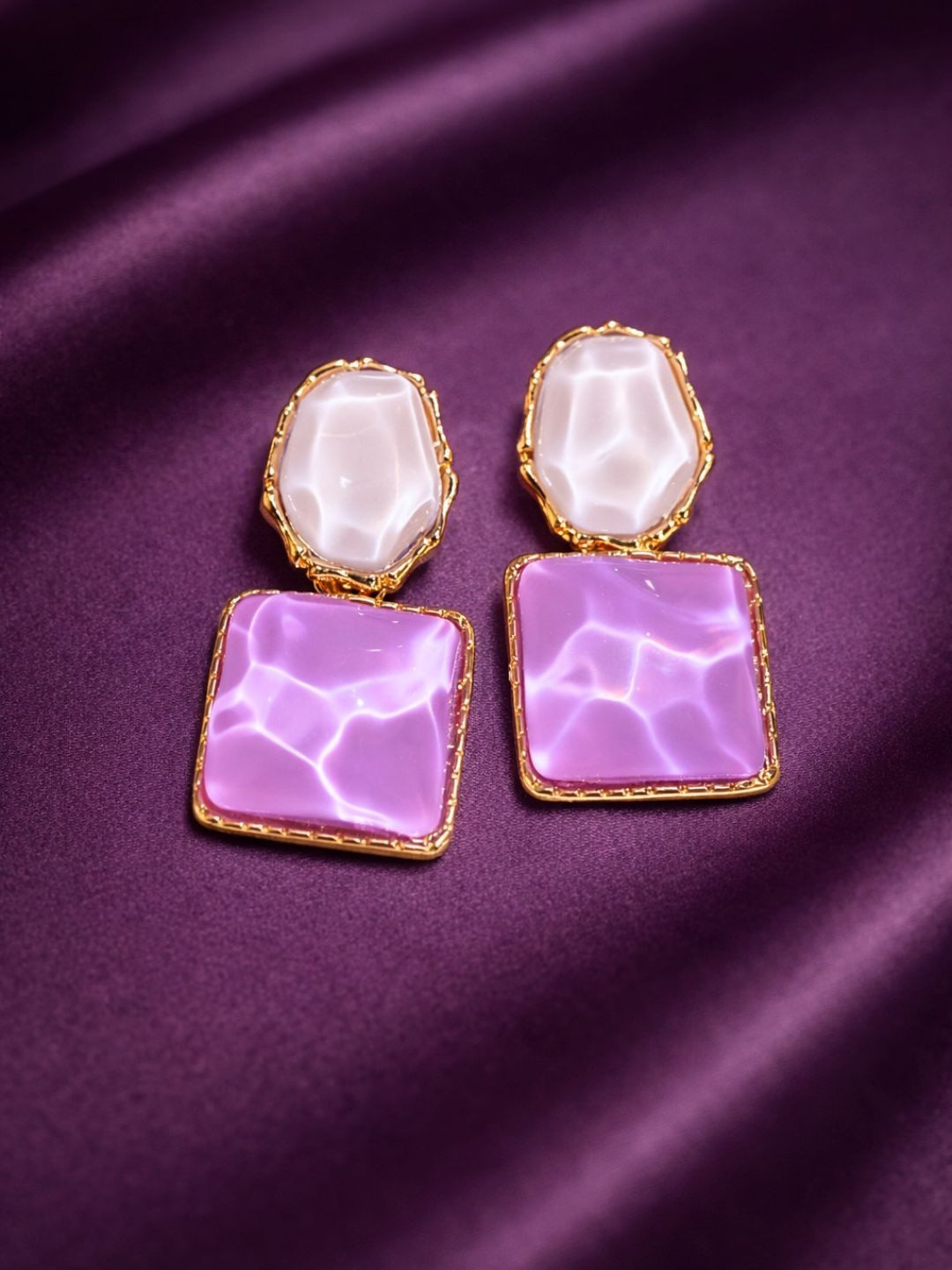 COOLWOOL Geometric Drop Earrings