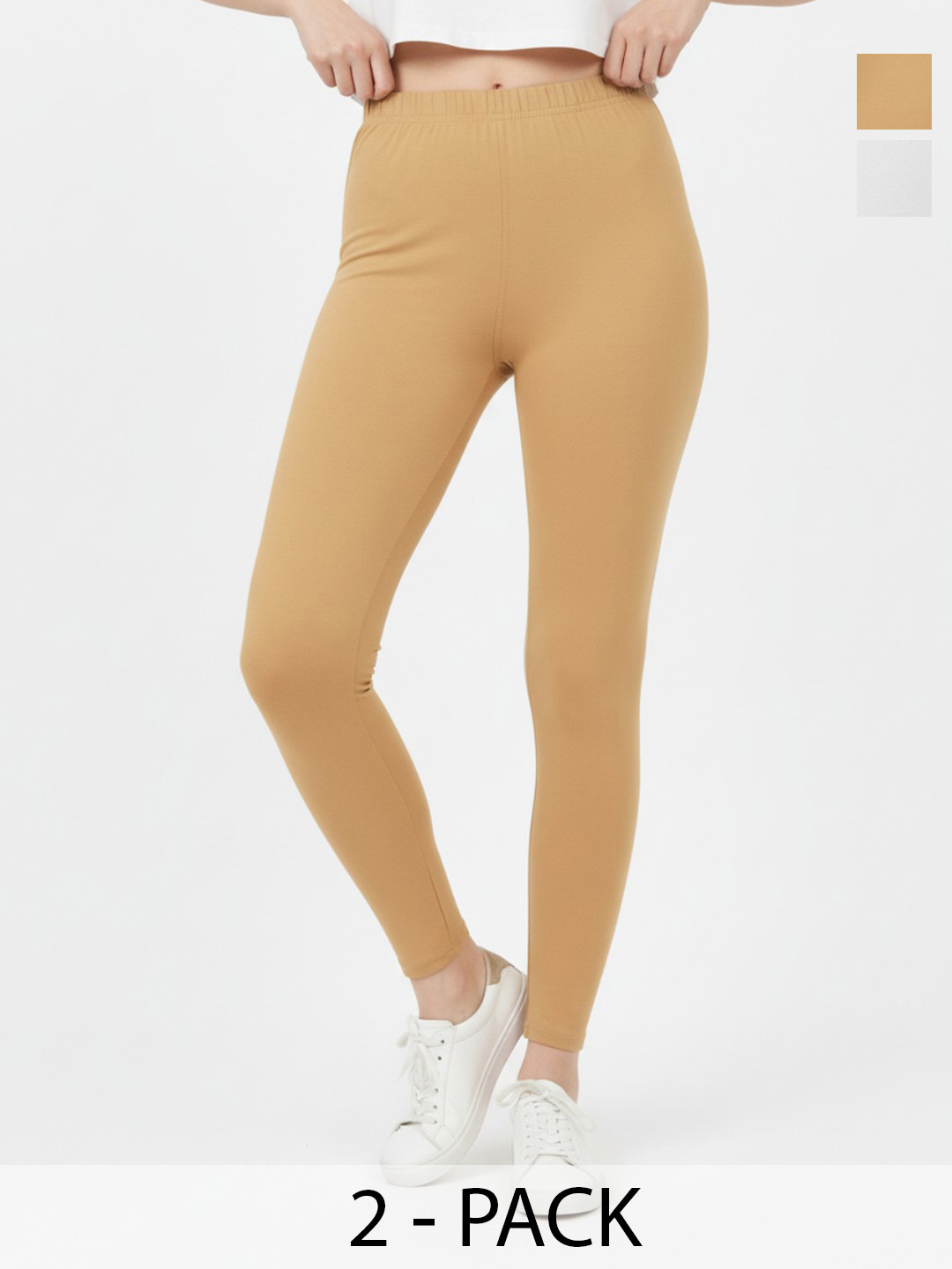 AIOQ Pack of 2 Ankle Length Leggings