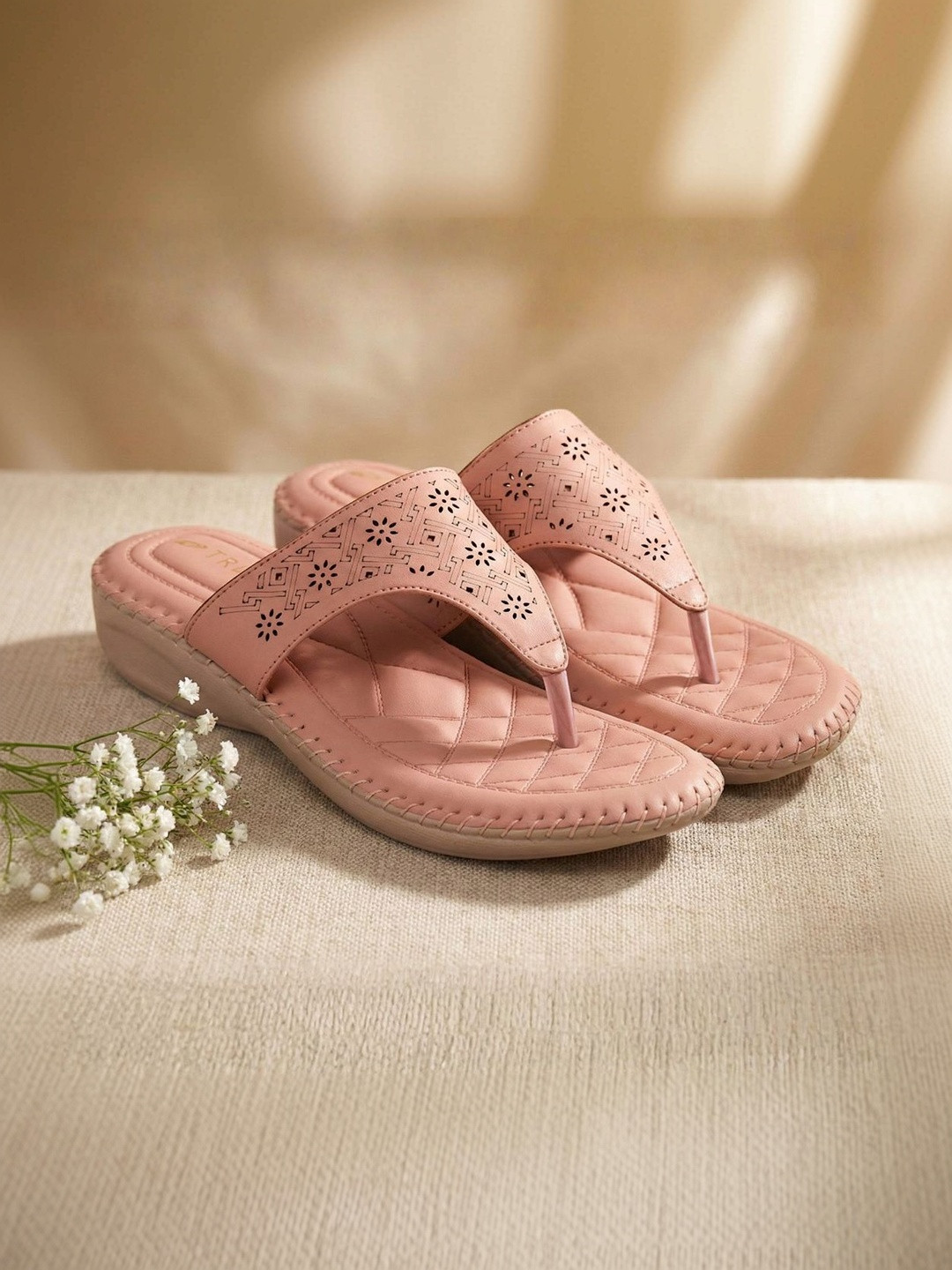 TRASE Women Open Toe Flats