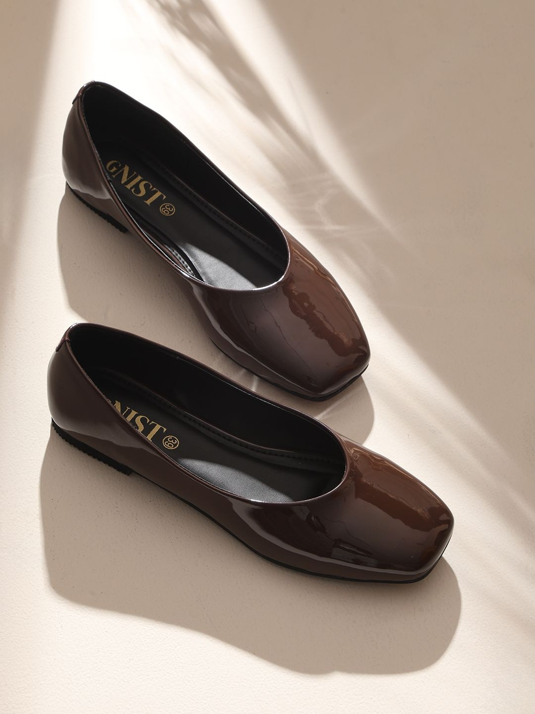 GNIST Women Square Toe Ballerinas