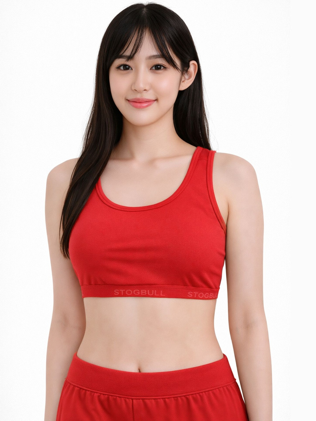 STOGBULL Women Cotton Lycra Non-Padded Full Coverage Active Bra
