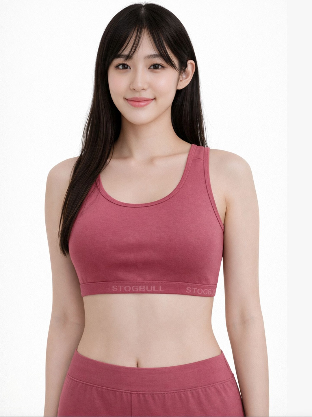 STOGBULL Women Cotton Lycra Non-Padded Full Coverage Active Bra