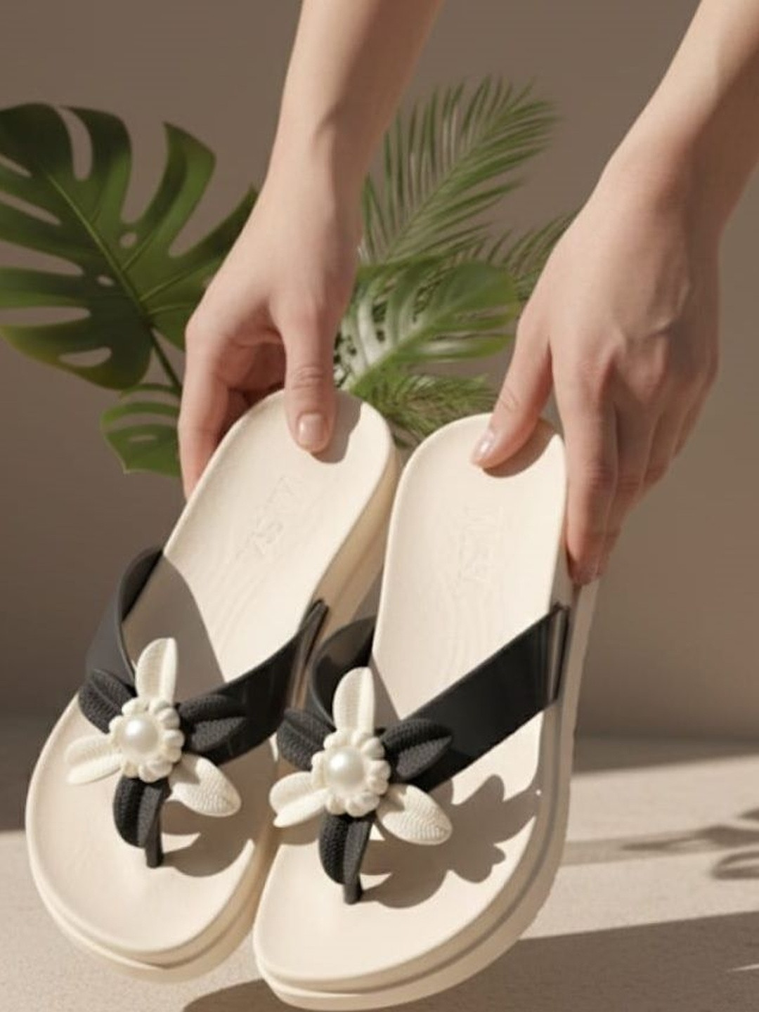 Shozie Girls Embellished Thong Flip-Flops
