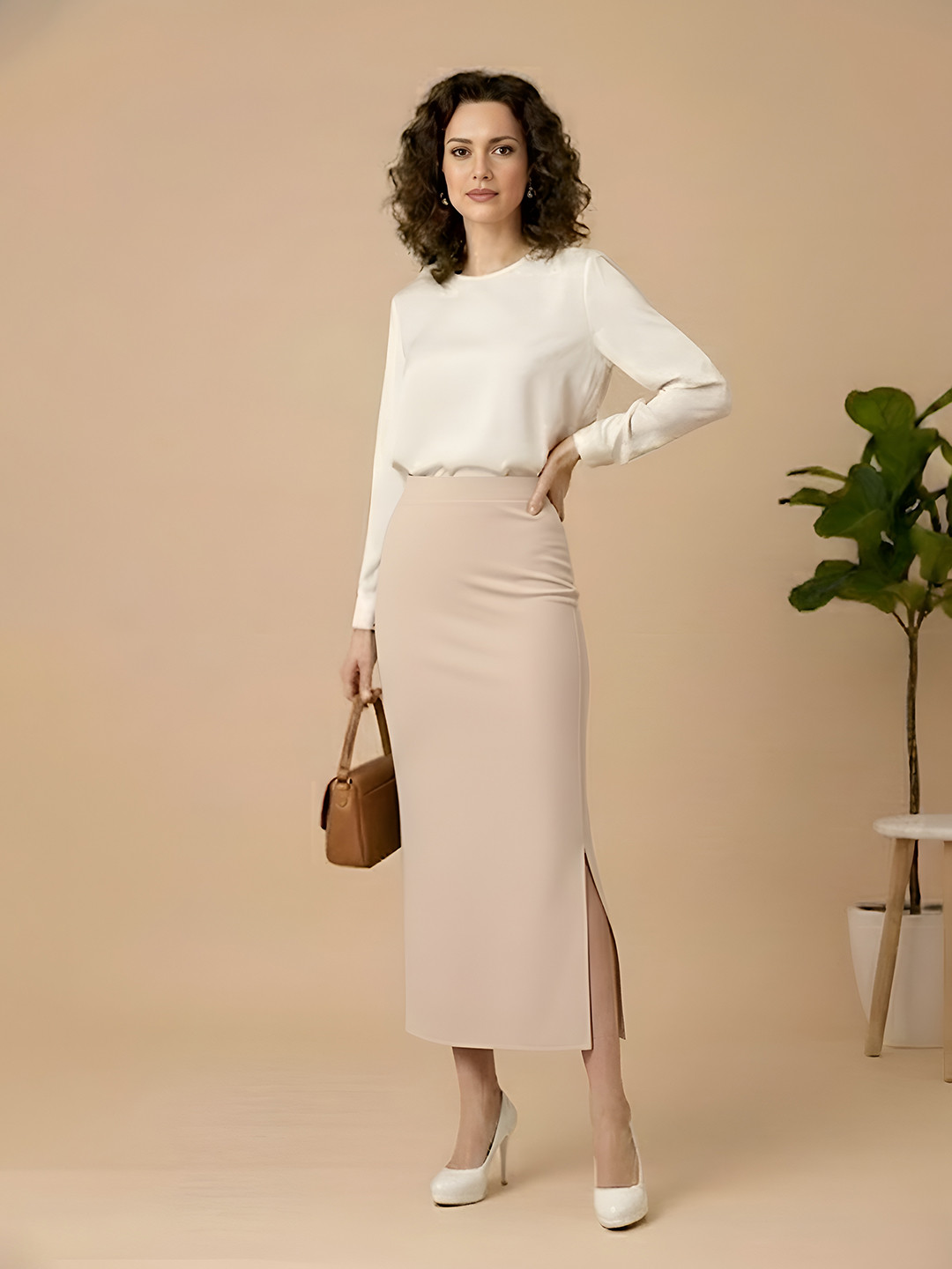 SLF INDIA Pencil Midi Skirts
