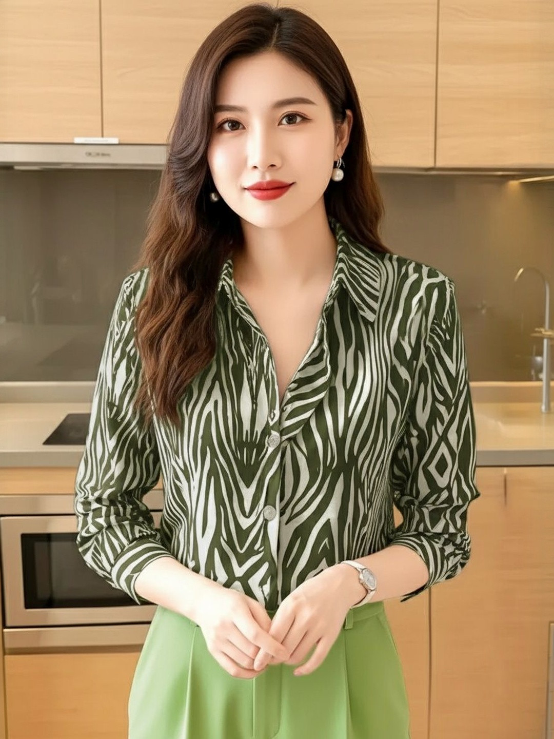GENZILOOKS Animal Print Top