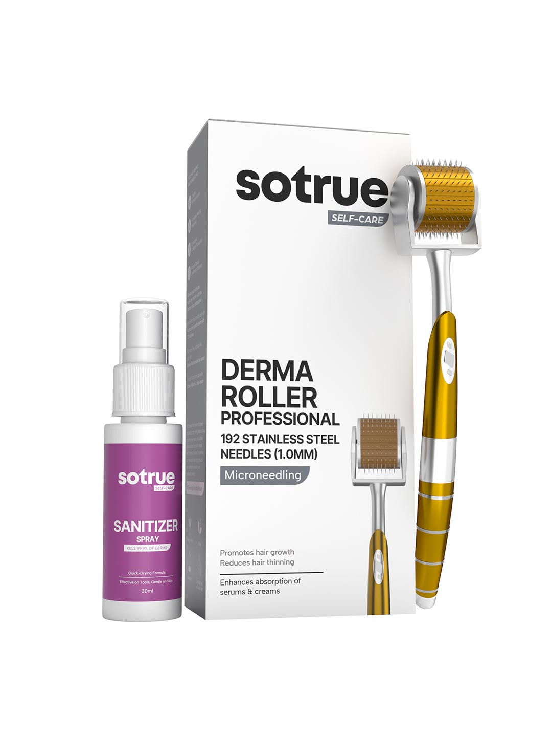 SOTRUE Derma Roller For Hair Growth 1 mm