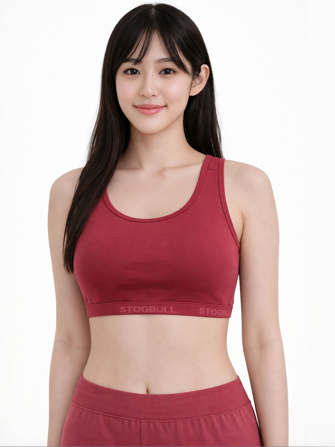 STOGBULL Women Cotton Lycra Non-Padded Full Coverage Active Bra
