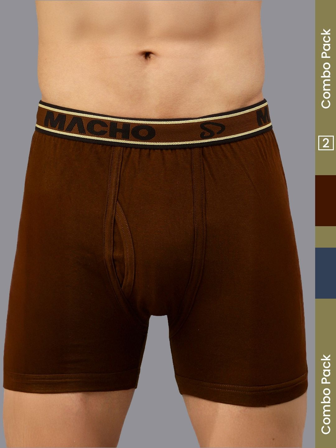 MACHO Pack Of 2 Assorted Cotton Trunks