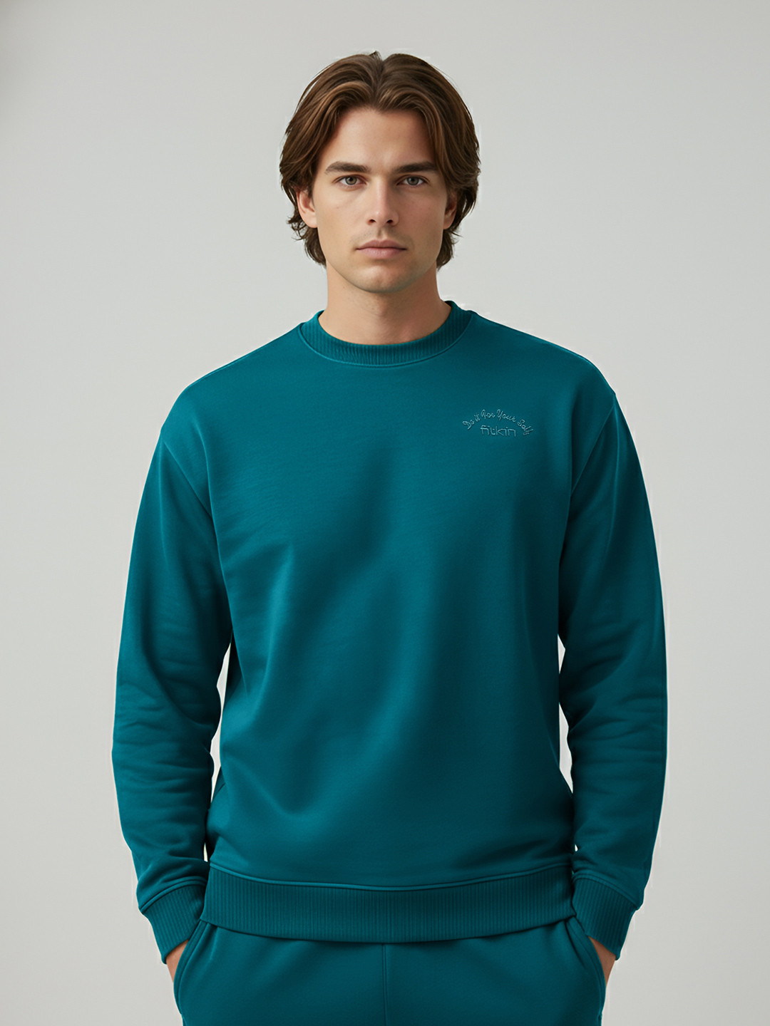 Fitkin Round Neck Fleece Sweatshirt