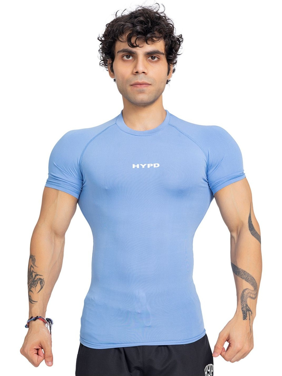 HYPD Stealth Men Body Fit Compression Half Sleeve T-shirt