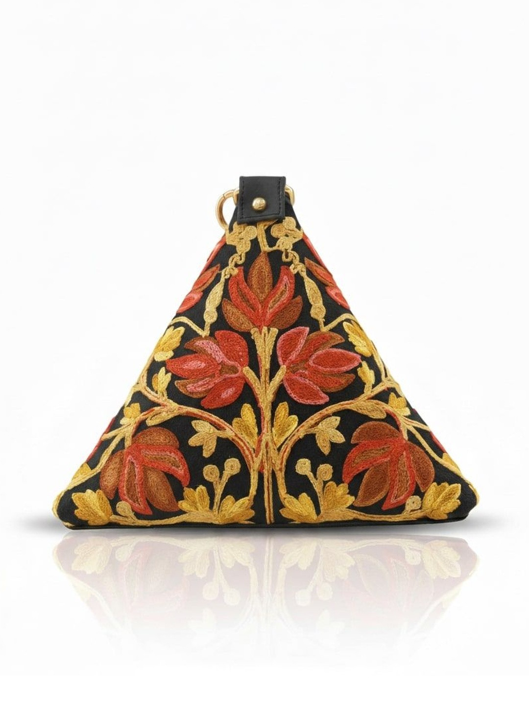 CHICLOSET Floral Embellished Handheld Bag