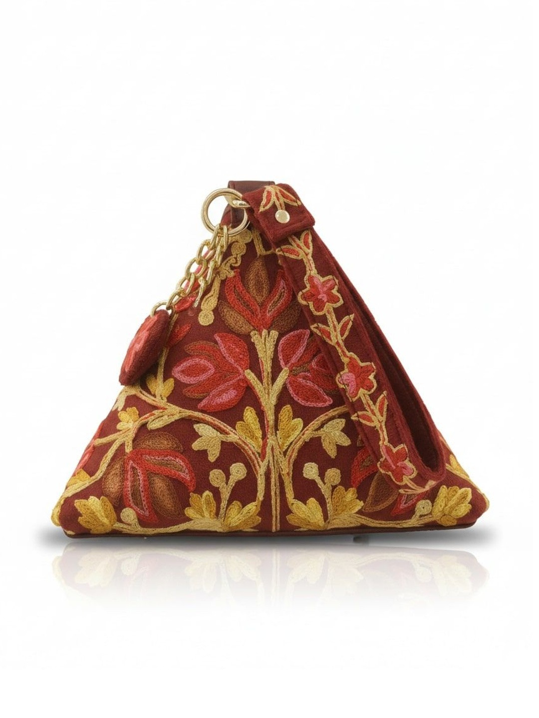 CHICLOSET Floral Embellished Handheld Bag