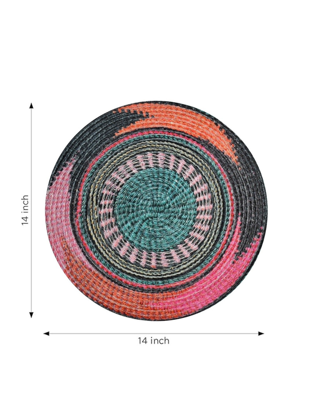 Galaxy Home Decor Pink Printed Cotton Table Placemat