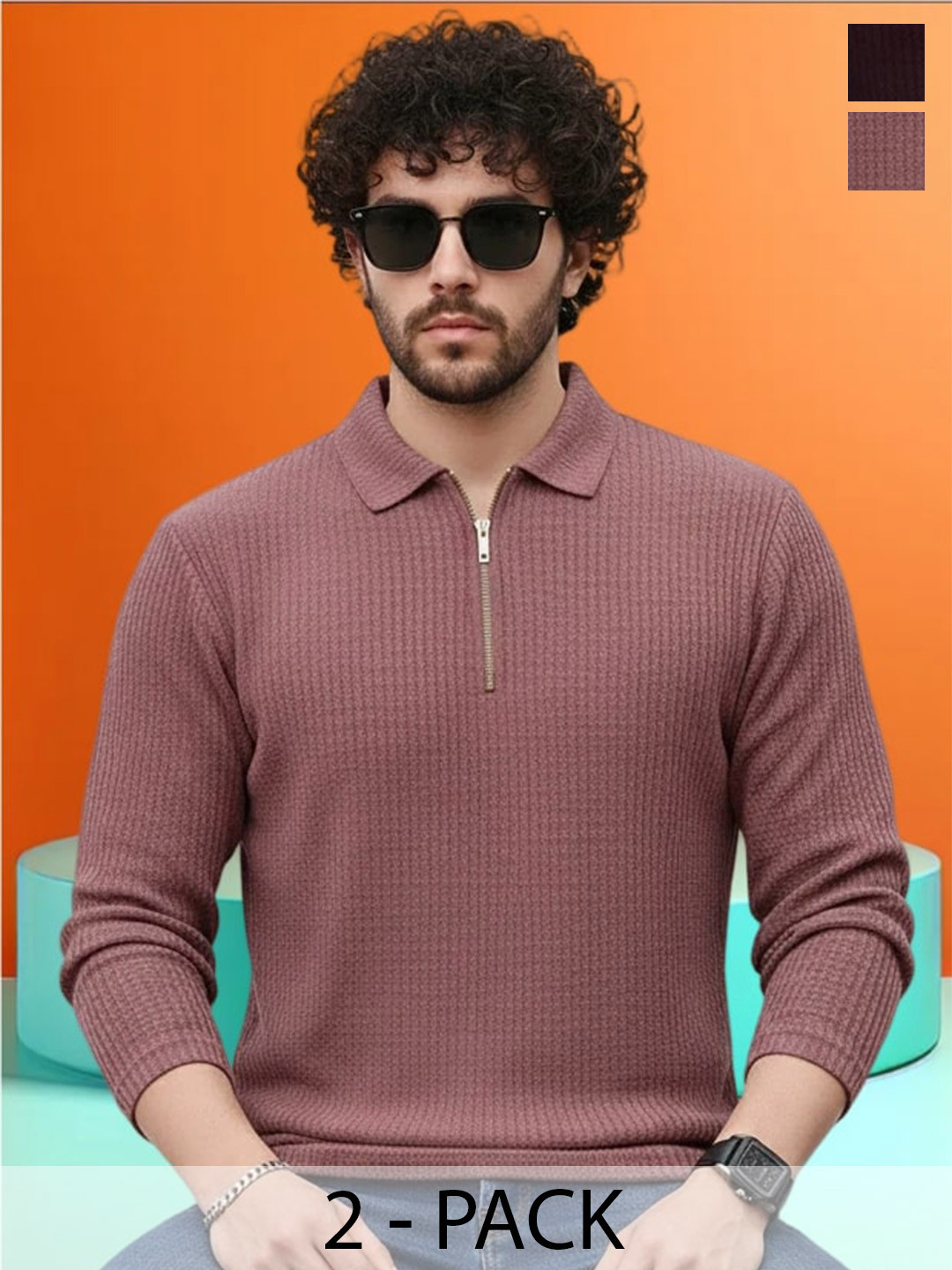 SZN Men Polo Collar T-shirt