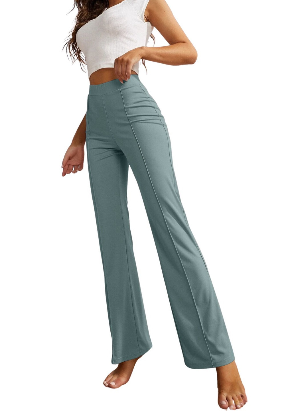 JAMES&GEORGE Women Relaxed Easy Wash Trousers