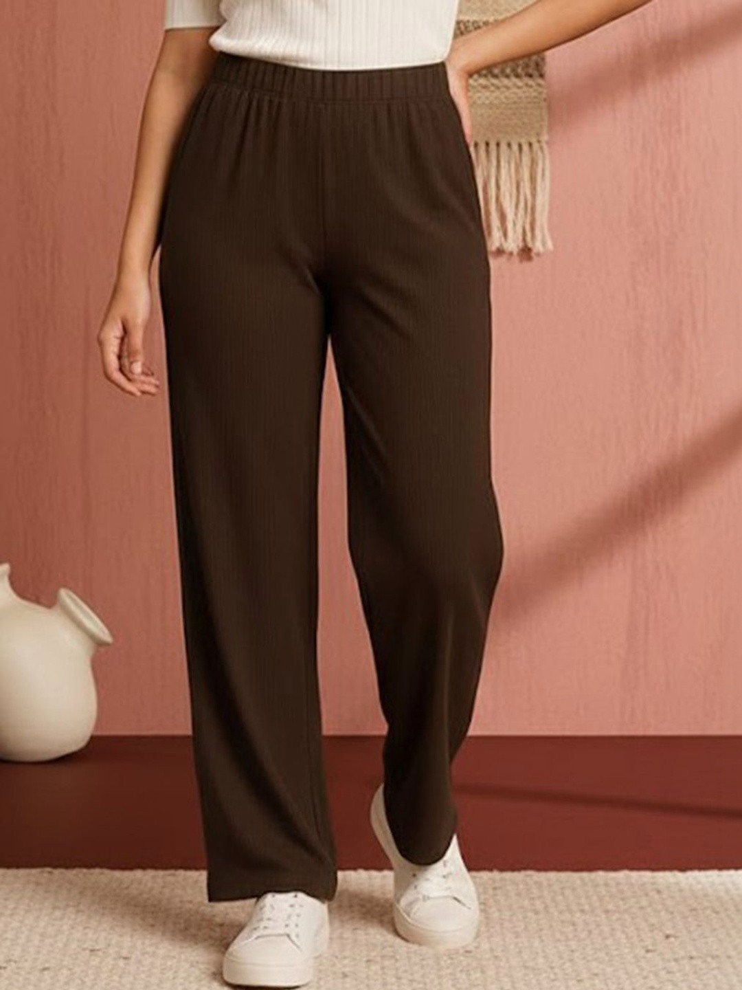 Moda Rapido Women Comfort High-Rise Trousers