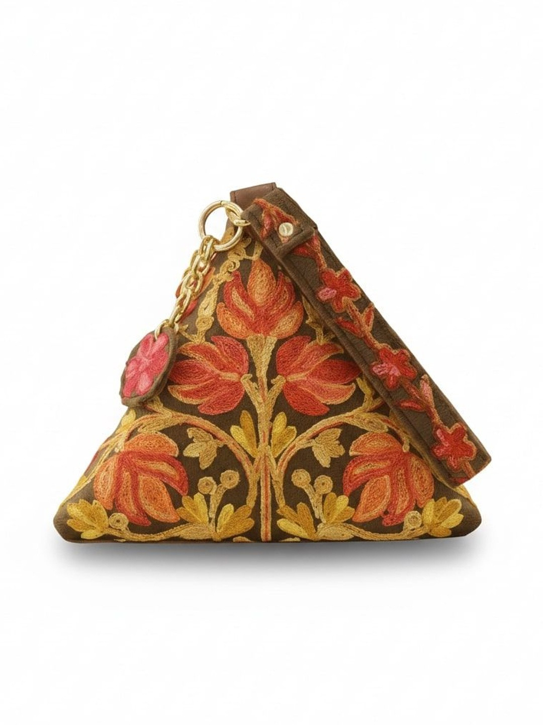 CHICLOSET Floral Embellished Handheld Bag