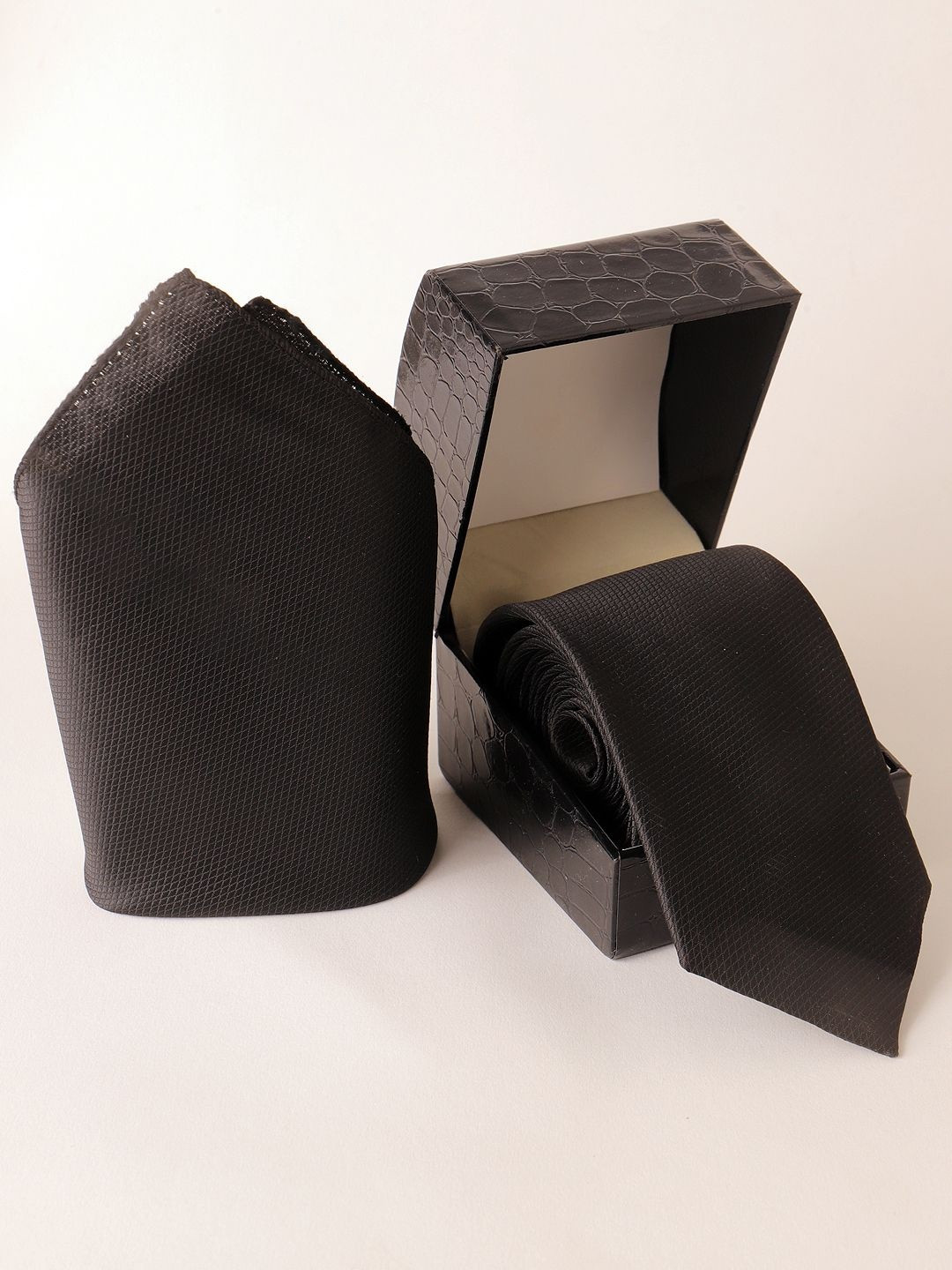 Midnight Weave Black Tie