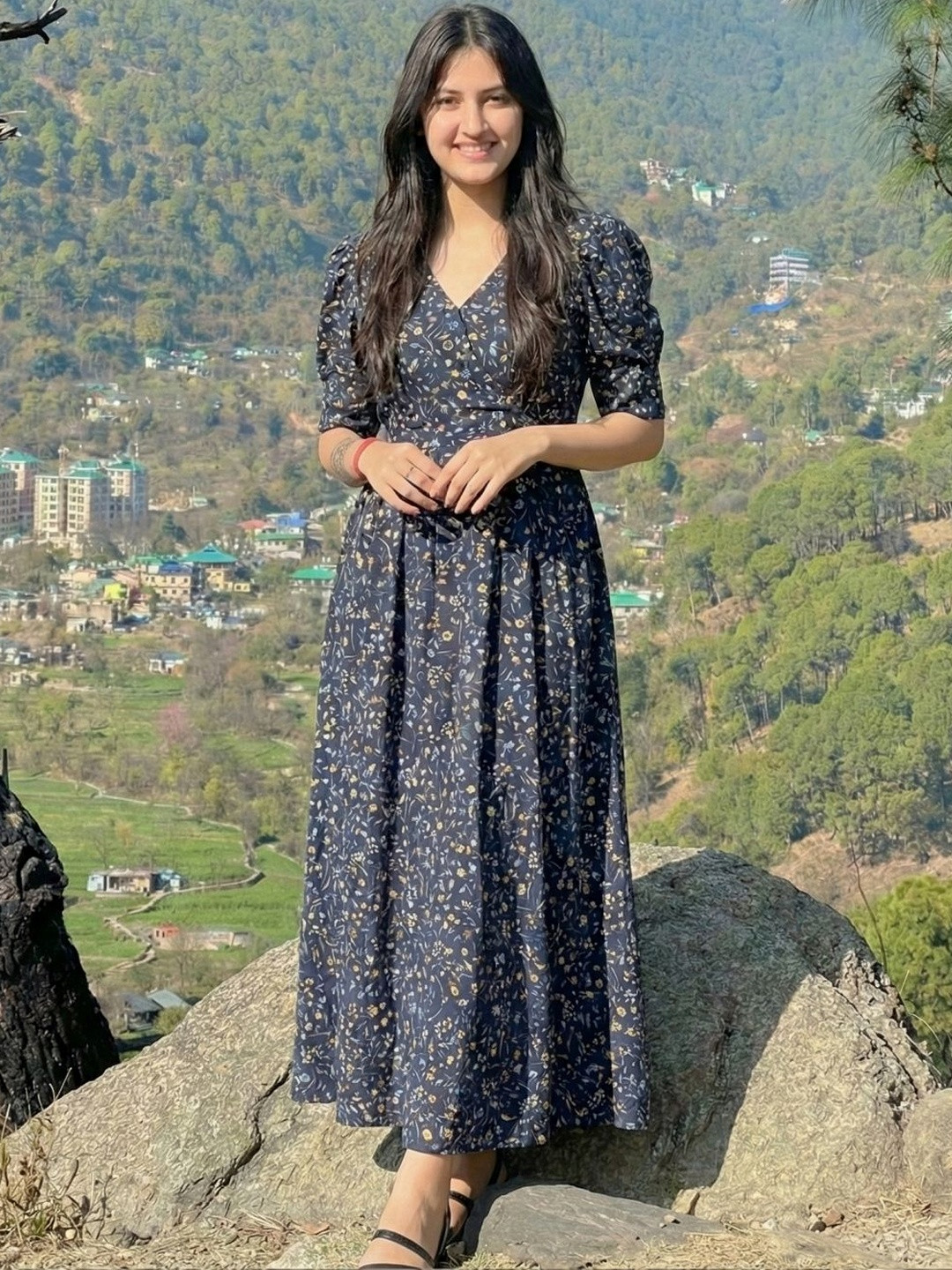 DHAKRE FASHION Print Fit & Flare Short Dress