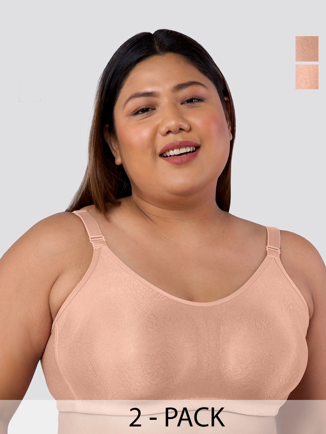MAASHIE M4409 Women Plus Size Full Coverage Non Padded Non Wired T-shirt Bra PCH PCH
