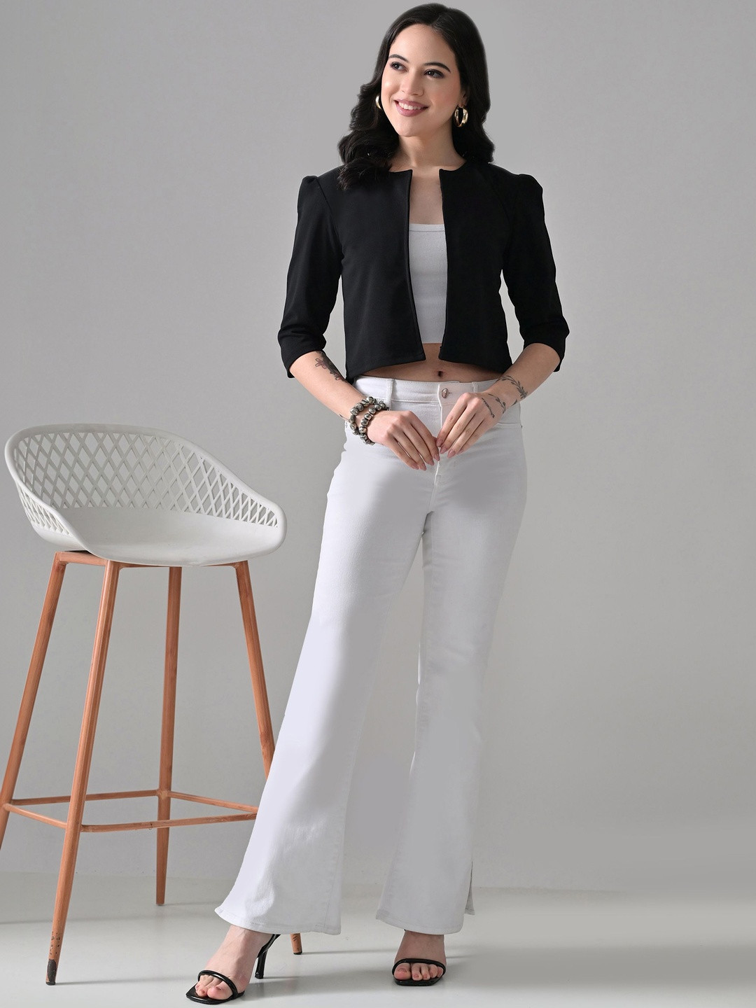 RAYWARE Women Crop Shrug