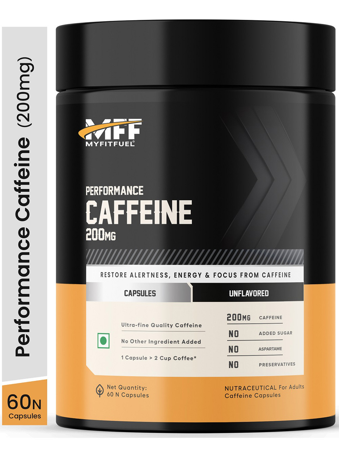 MyFitFuel Performance Caffeine 200mg Capsules - 60 Capsules