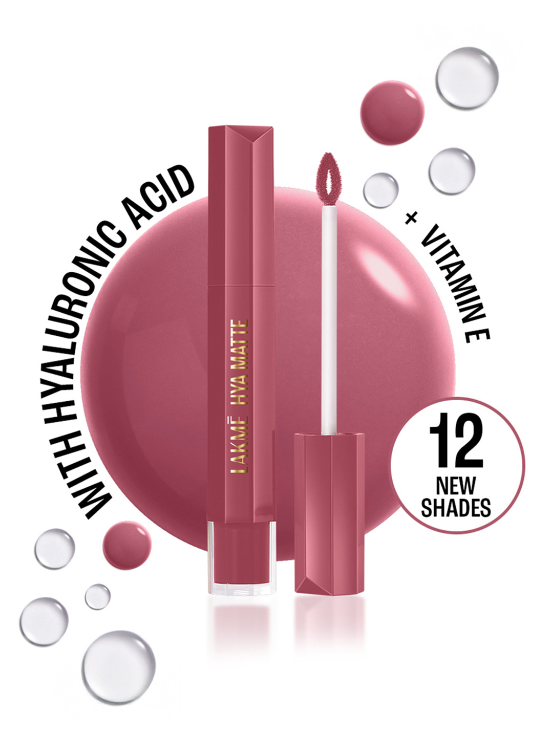 Lakme 9to5 Hya Matte Hydrating Liquid Lipstick 5.3ml - After Hours Pink