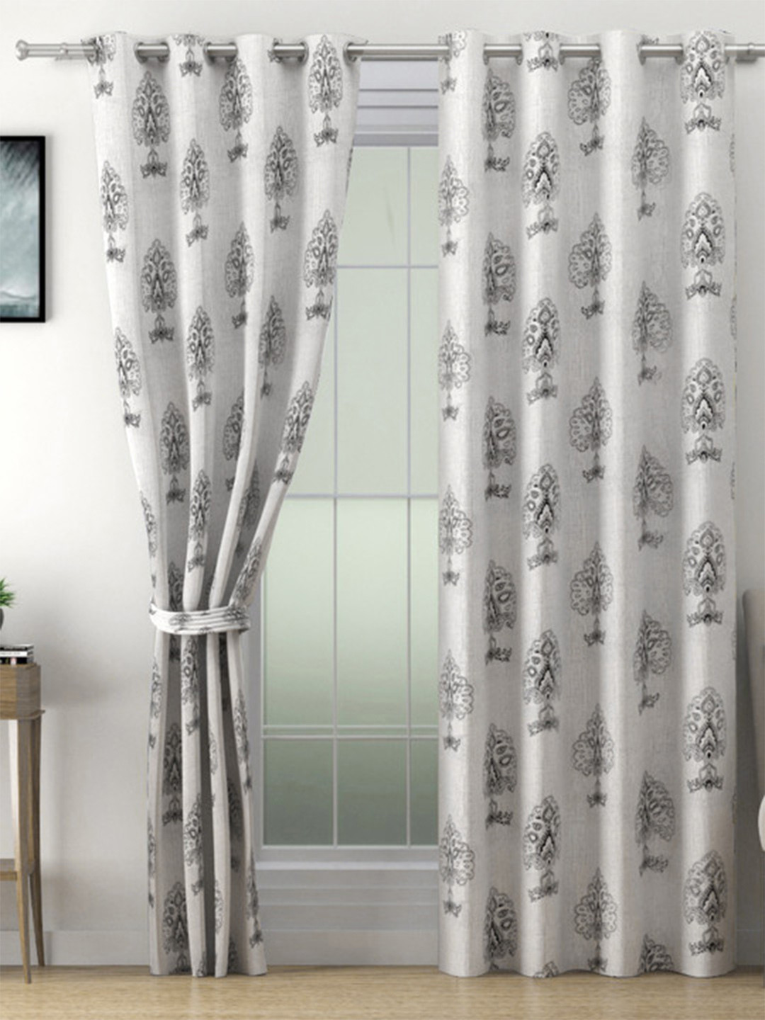 SWAYAM Pack of 2 Blackout 240 GSM Long Door Curtains