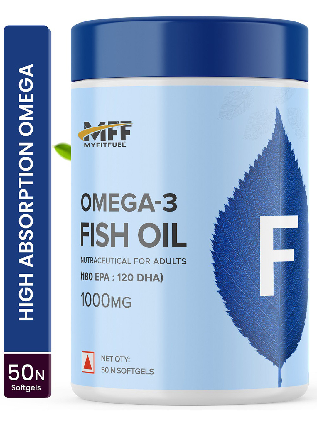 MyFitFuel Omega 3 Fish Oil 1000mg -50 Softgels Capsules
